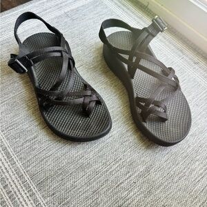 Chaco Black Crisscross Sandals